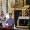 Liederabend in der Kirche Schellsitz am 14.07.2012; Thomas Kaminski am Keyboard zusammen mit Rebecca Kaminski