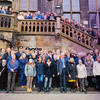 Teilnehmer der Festveranstaltung 30 Jahre Städtepartnerschaft Aachen-Naumburg am 10.3.2018, vor dem Aachener Rathaus